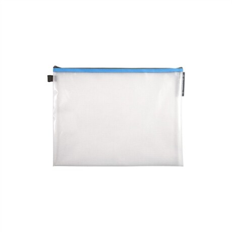 Estuche A4 con cierre Celeste