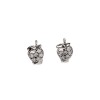 Caravanas Aros Frutilla-Plata 925-Piedra Zirconia-CA3088 conpiedra
