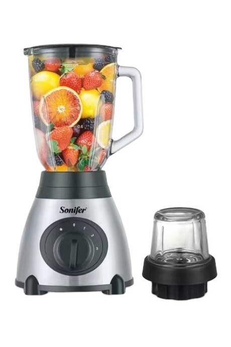 Licuadora Sonifer Jarra Vidrio Acero Inox Con Molinillo Licuadora Sonifer Jarra Vidrio Acero Inox Con Molinillo