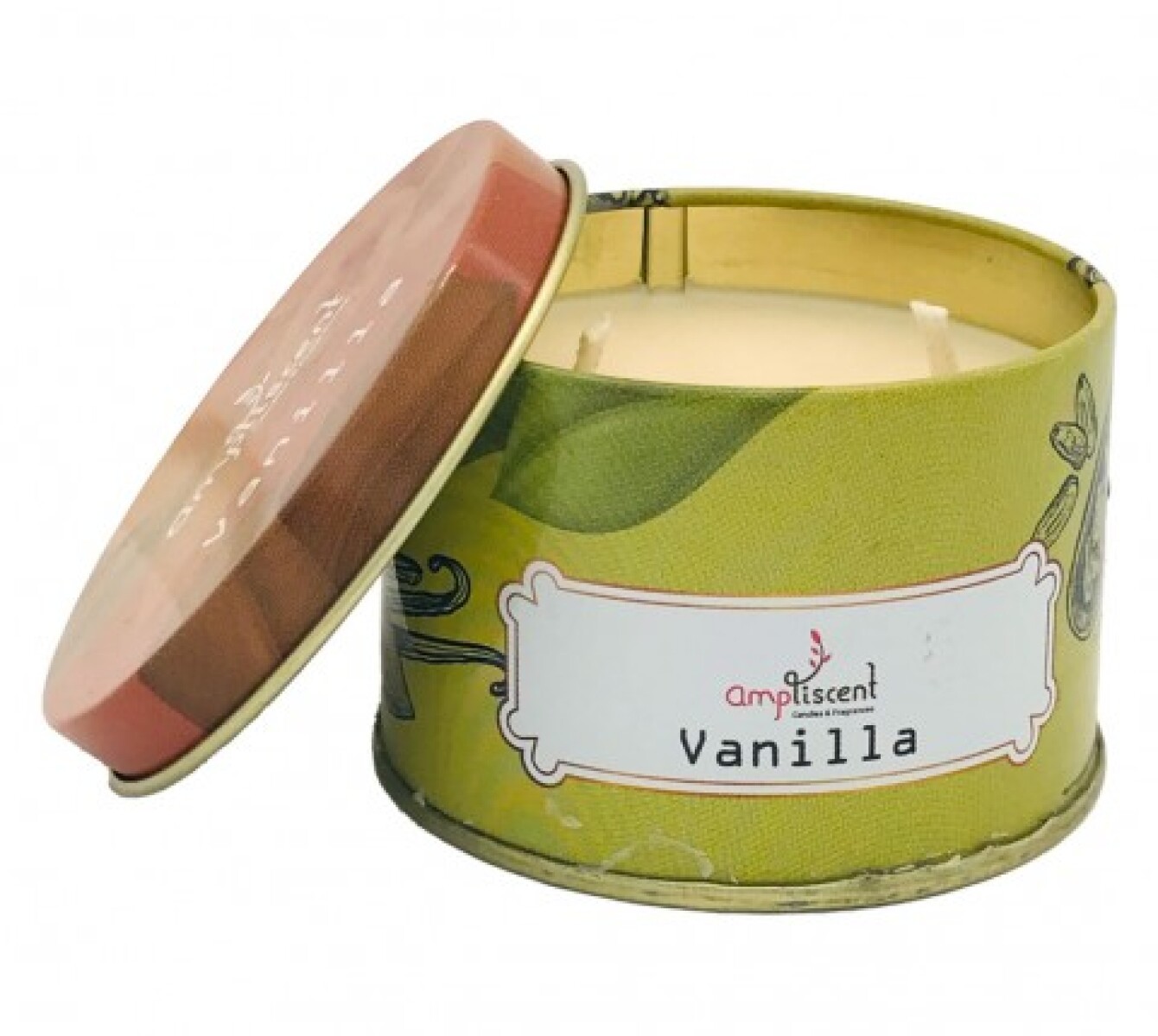 Vela aromática en lata Ampliscent Vainilla 