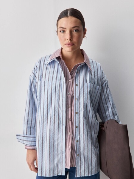 CAMISA ALLIE COLEMAN CELESTE
