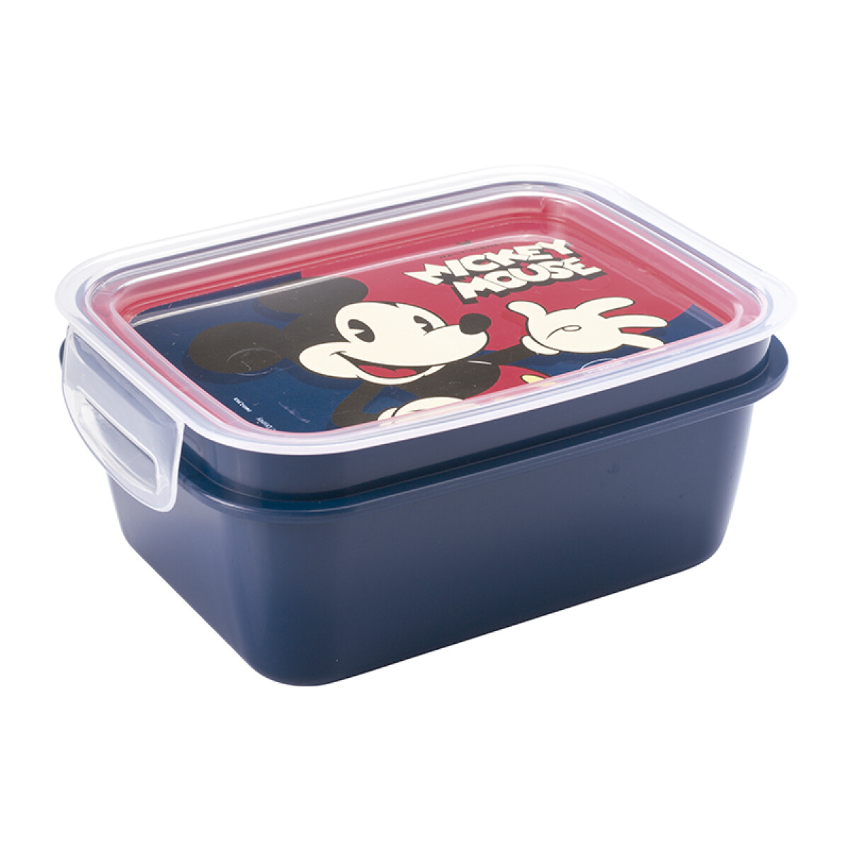 Pote Plástico Mickey Con Traba y División 850 ml 