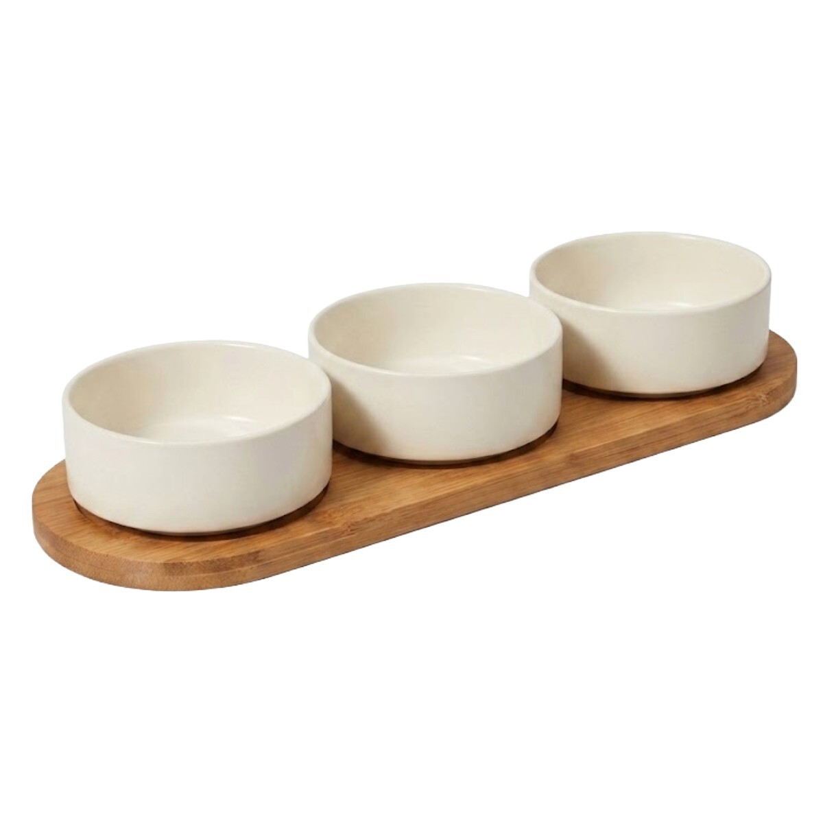 SET BOWL CERAMICA BLANCO 4PZAS 