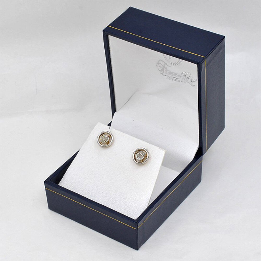 Caravanas En Oro 18K Y Brillantes Caravanas En Oro 18K Y Brillantes
