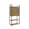 Estanteria 2 puertas abajo / 2 Estantes Miel y Negro Estanteria 2 puertas abajo / 2 Estantes Miel y Negro