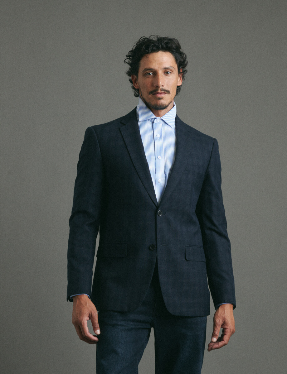 110631 SACO HARRINGTON LABEL Azul Oscuro