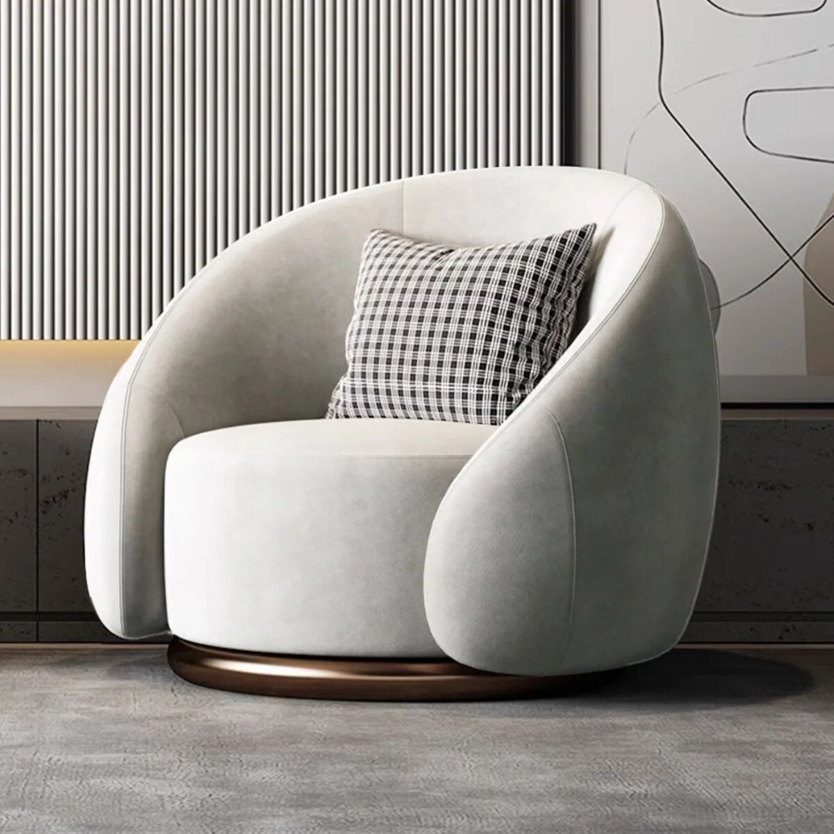 POLTRONA ARRONDI BLANCO 