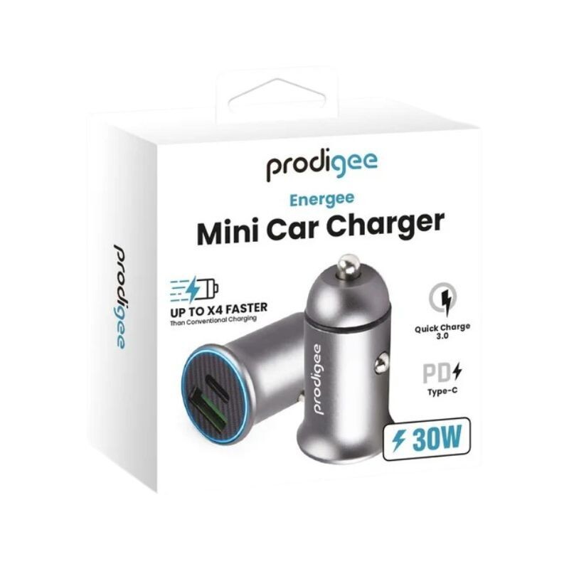 Cargador Prodigee Mini Car Charger Dual 30W Cargador Prodigee Mini Car Charger Dual 30W