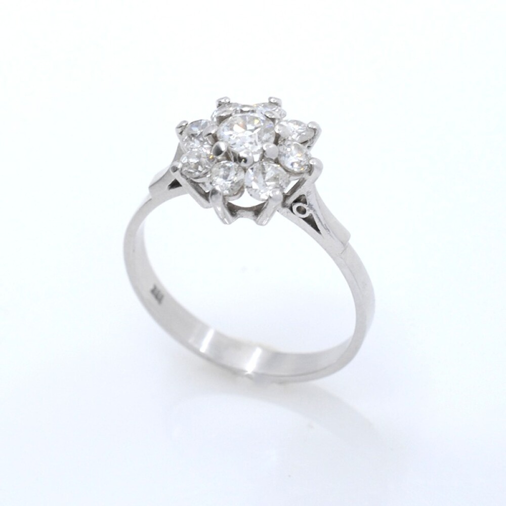 Anillo Oro Blanco 18K Y Brillantes Anillo Oro Blanco 18K Y Brillantes