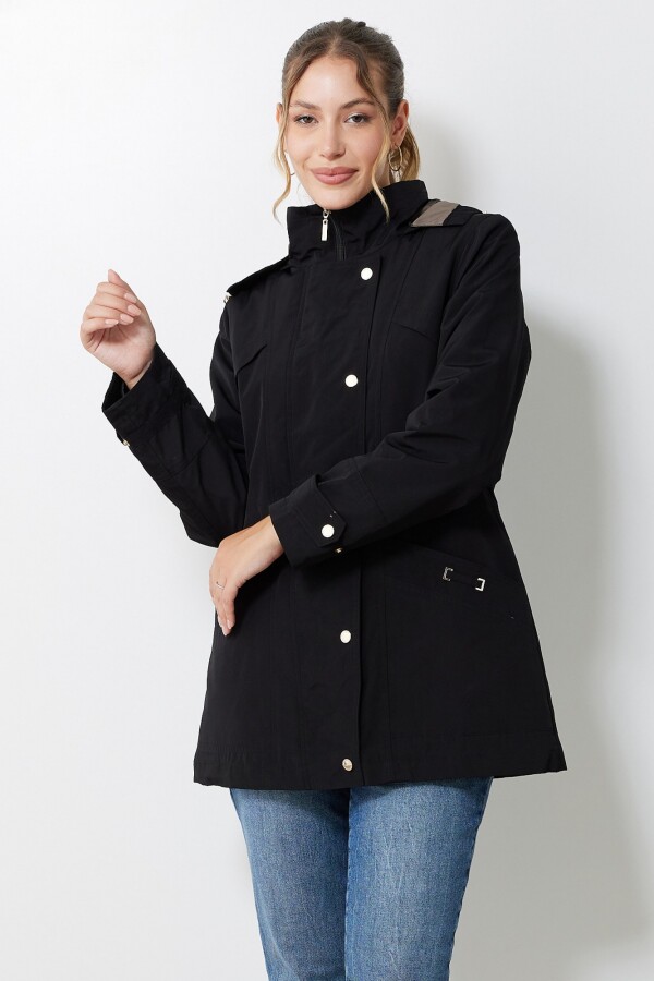 Gabardina Impermeable NEGRO