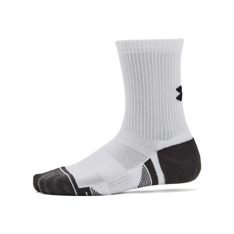 Y UA Perform Tech 3p Crew-RED WHT-100