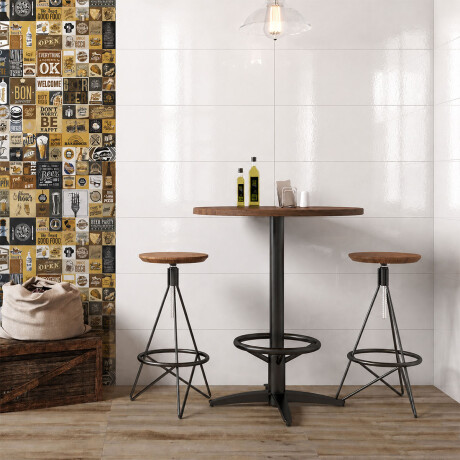 Ceramica Blanco Brillo Rectificado 30X90Cm 9Mm Pared GAMAS DE BLANCO