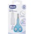 Tijera para uñas CHICCO celeste