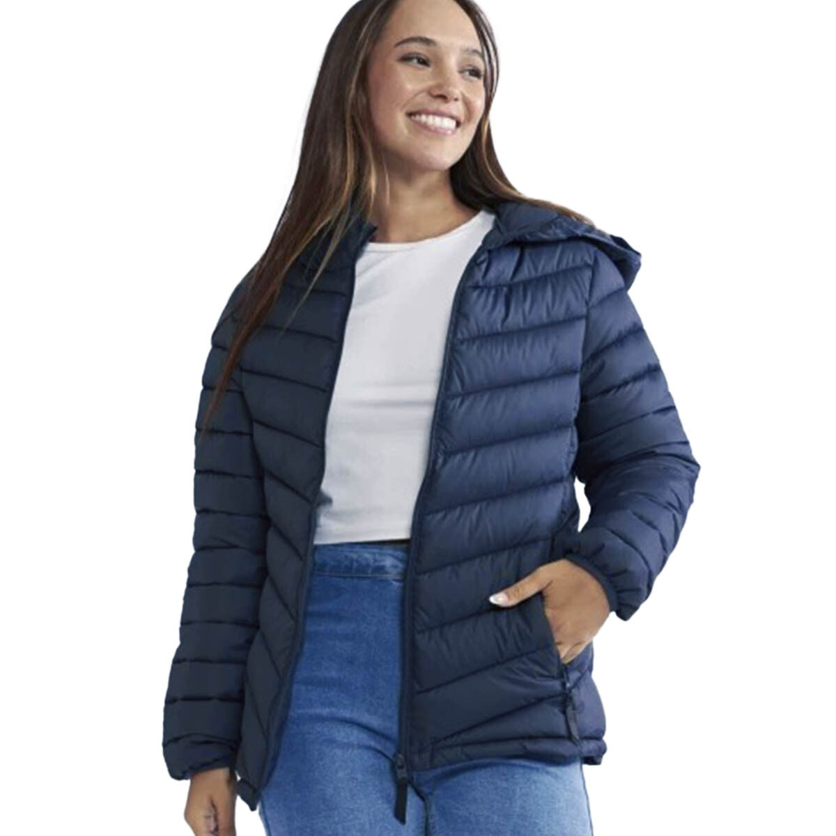 Campera Dama Inflada North Sails N+ Excelente Abrigo - Azul 