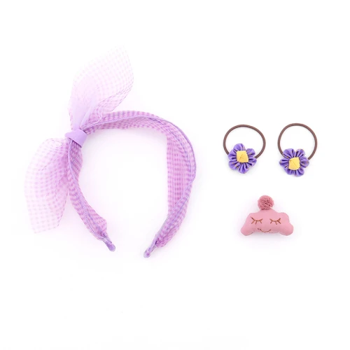 Set Accesorios Para El Cabello Violeta Set Accesorios Para El Cabello Violeta