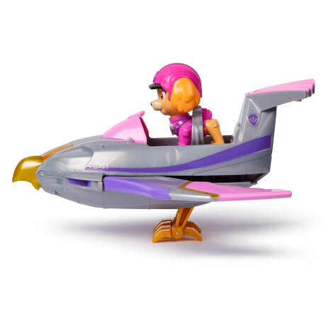 Paw Patrol Vehículo De Rescate Aqua Pups 23cm + Figura Sky