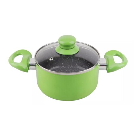 Set Batería De Cocina CUORI 7 Piezas Acero Antiadherente - Verde Set Batería De Cocina CUORI 7 Piezas Acero Antiadherente - Verde