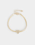 Pulseras Flexibles De inicial Pulsera Flexible De Inicial "r" - Dorado