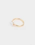 Anillos Chicos Anillo Con Corazón De Perla - Dorado