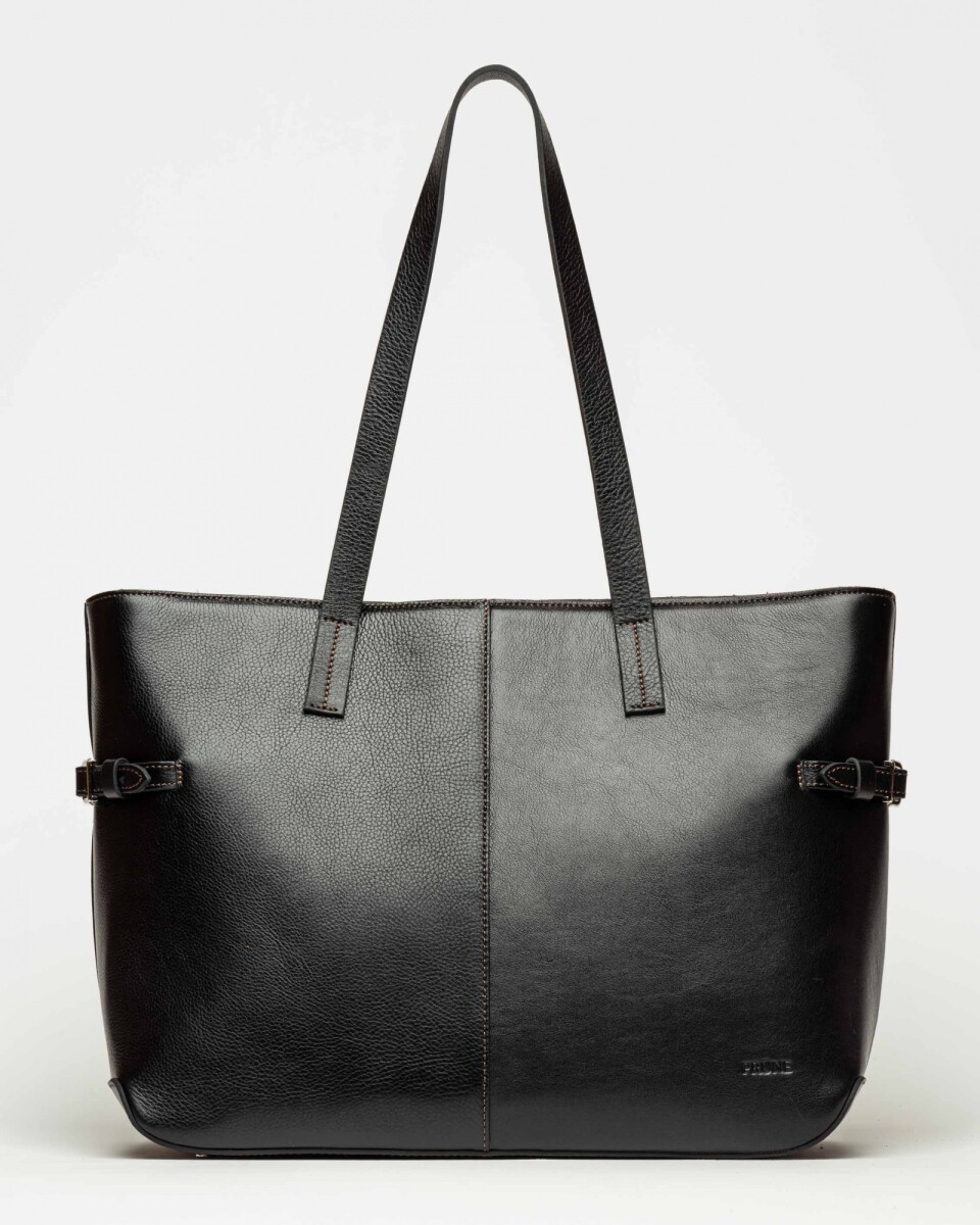 Bolso Sophie en cuero liso - Negro 