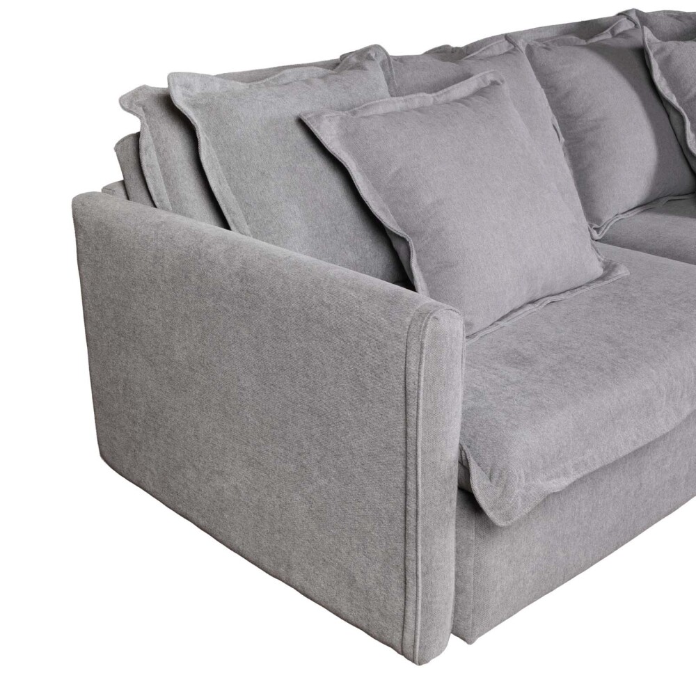 SOFÁ CAMA 3 CUERPOS TELA GRIS VERONA