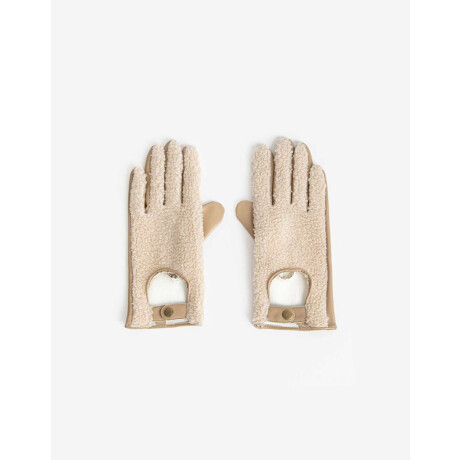 Guantes Combinados Marron Camel