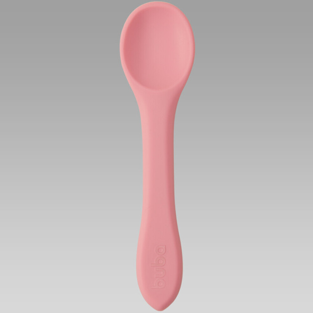 Cuchara silicona x1 100% silicona BUBA rosado