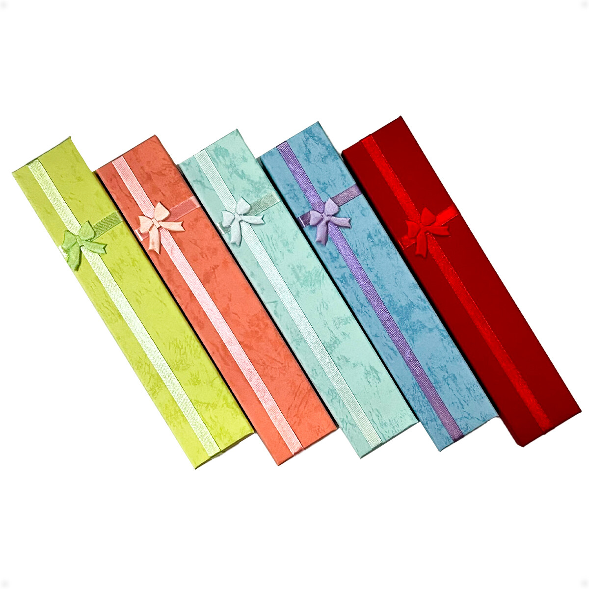 Caja de Regalo Larga Para Collar Packaging 