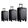 Set de 3 Valijas de Mano Rígidas Negro