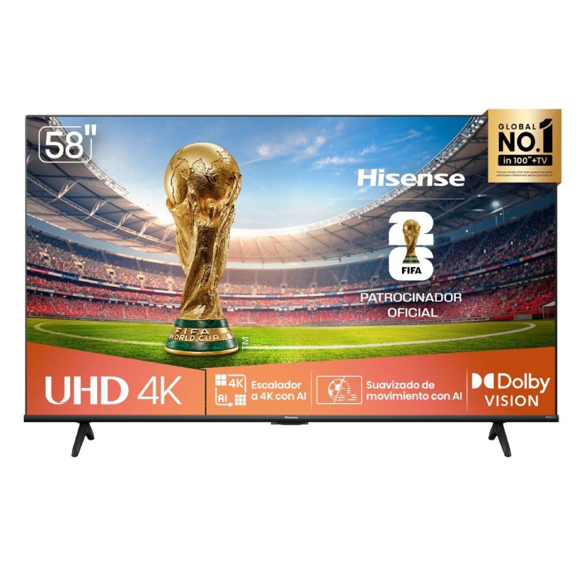 Smart TV Hisense 58 UHD - 58A6N 