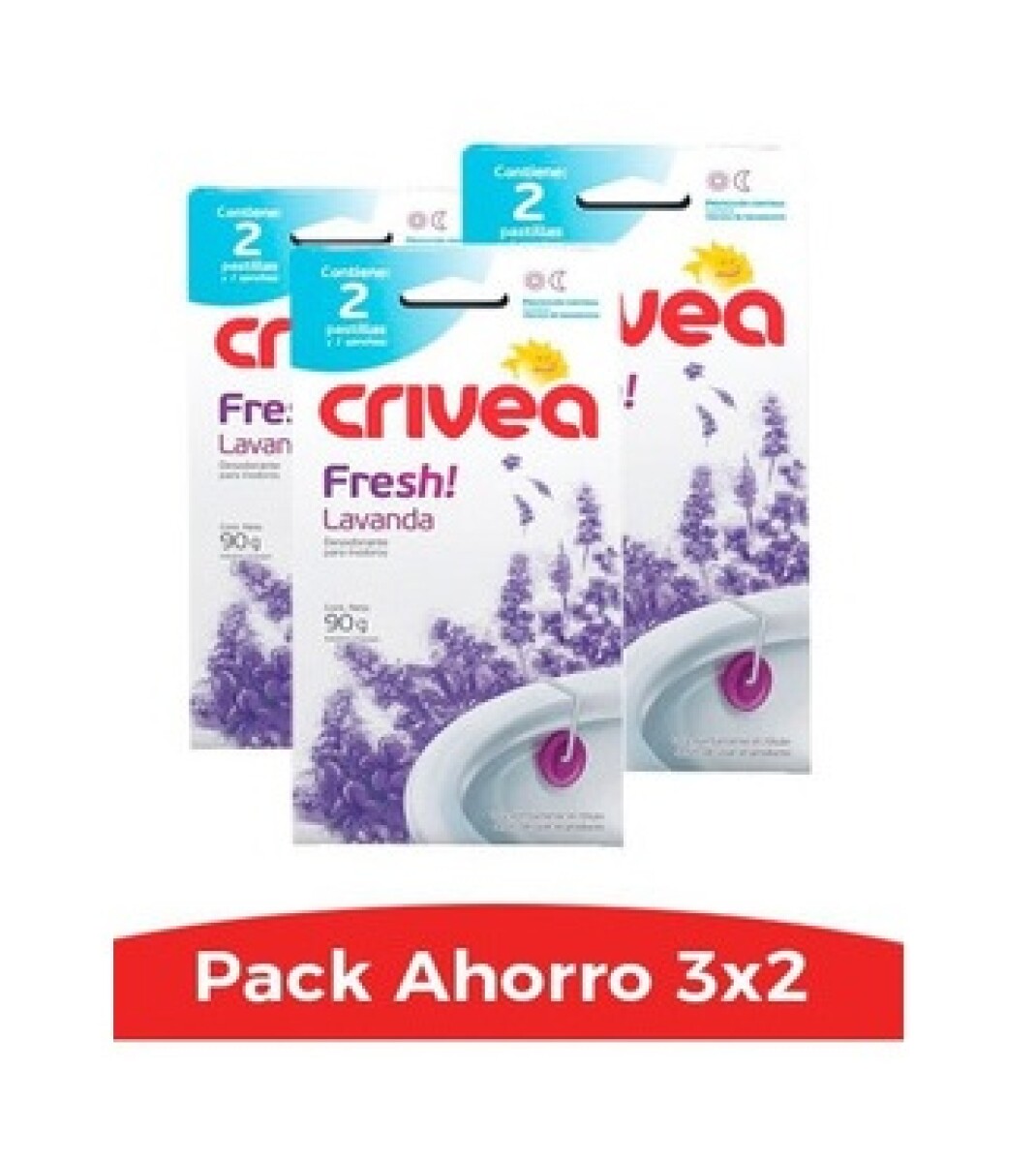 PASTILLA INODORO CRIVEA FRESH 45 GR OFERTA 3X2 