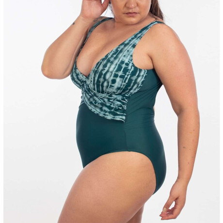 Malla swan combinada Green tie dye