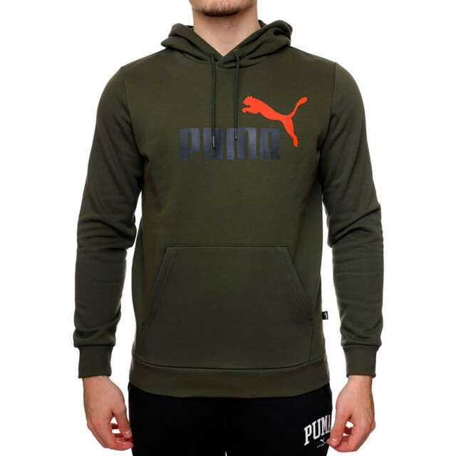 Canguro de Hombre Puma Essentials+ 2 Colores Logo Grande Verde Oscuro