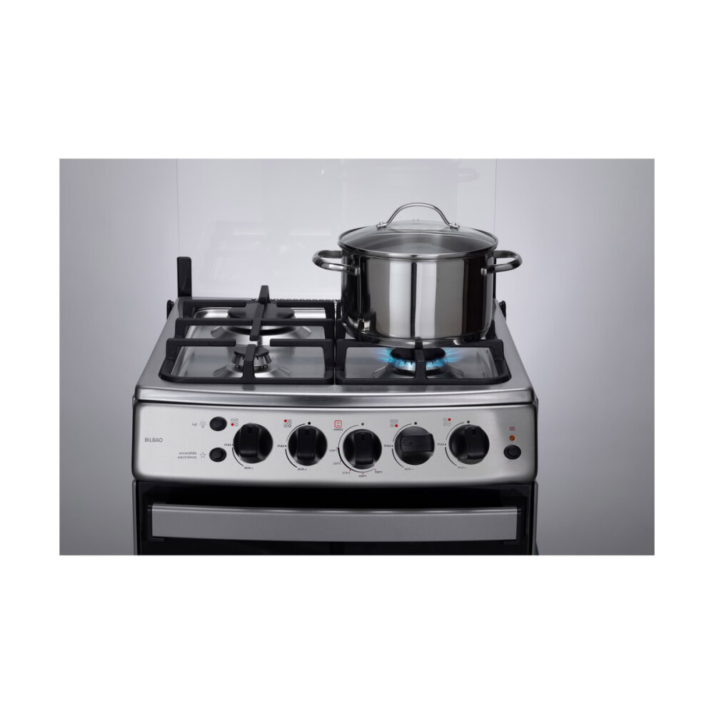 Cocina a Gas Indurama Bilbao 4 Hornallas 50 cm con Grill Eléctrico Cocina a Gas Indurama Bilbao 4 Hornallas 50 cm con Grill Eléctrico