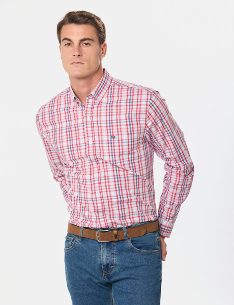 CAMISA CUADROS Rojo