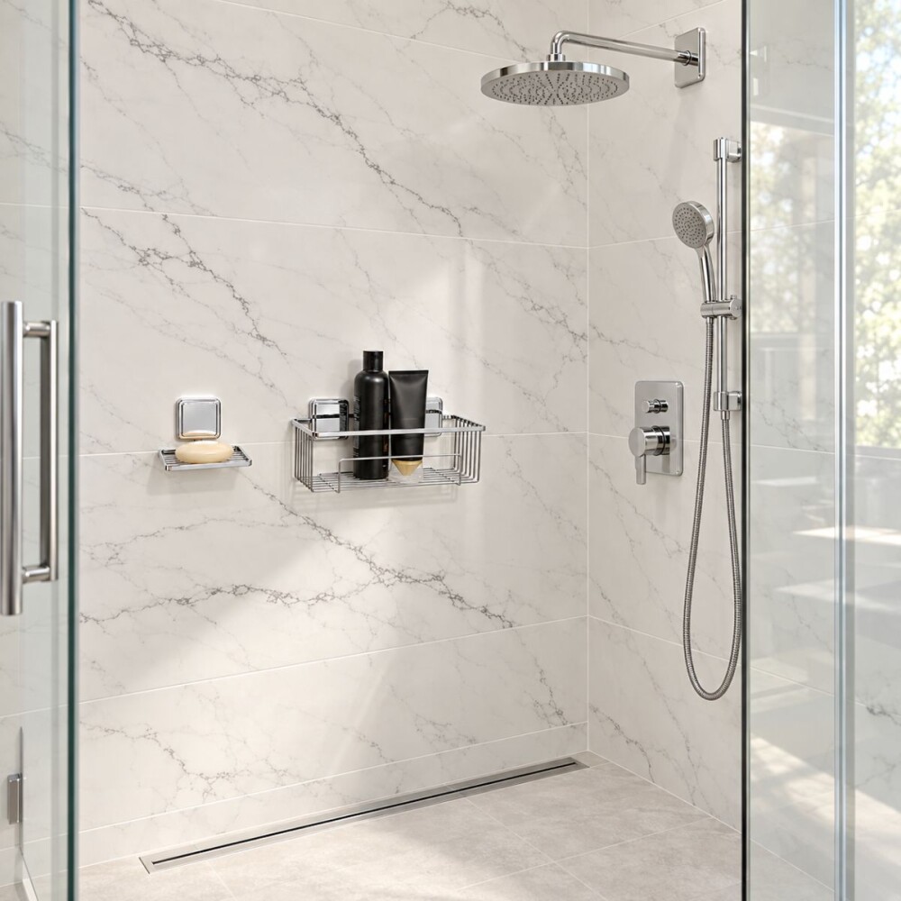 ORGANIZADOR DE BAÑO ADHESIVO Organizador De Baño Adhesivo