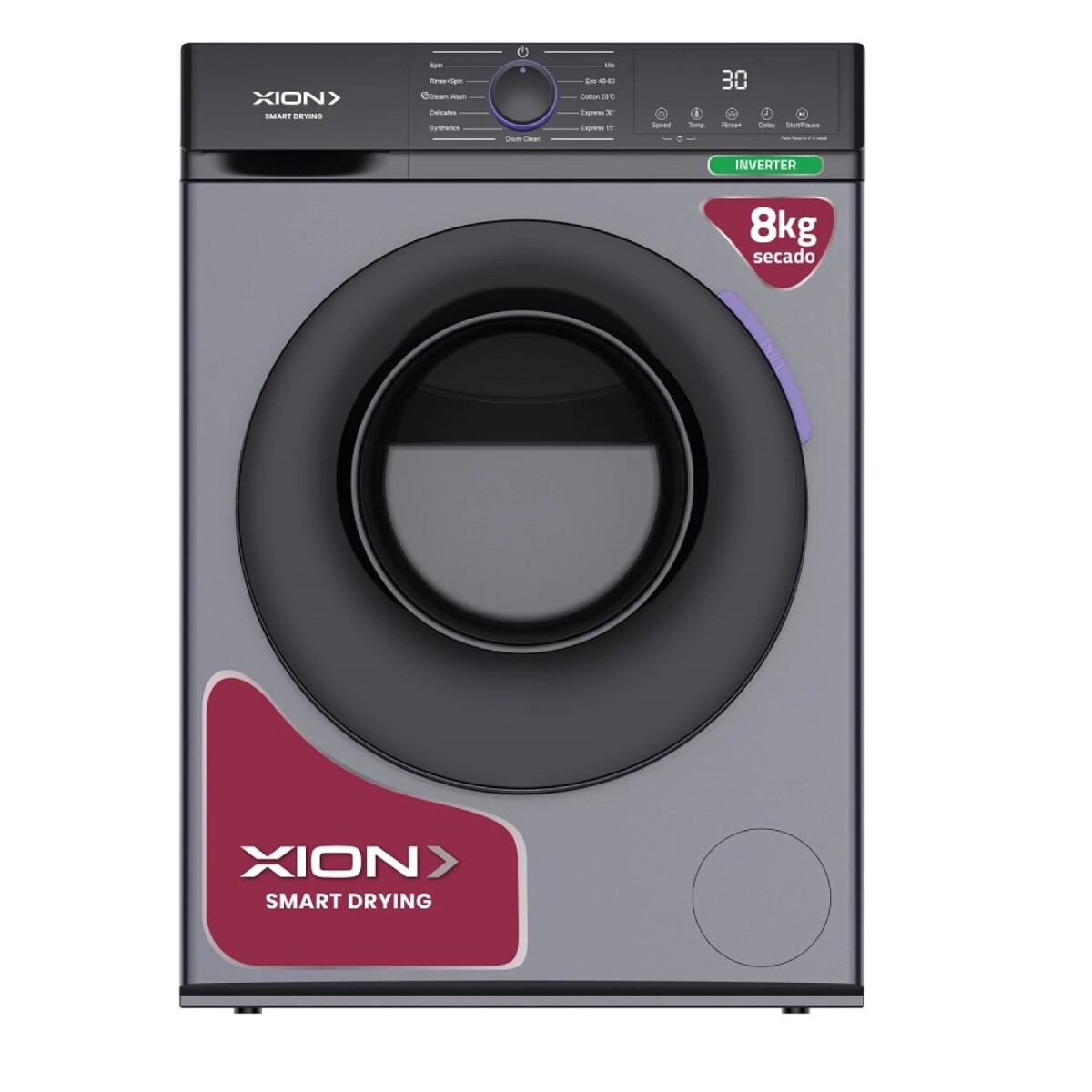 Secarropa 8 kg inverter Xión XI-SEC81X-CU 