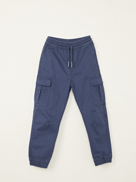Pantalón jogger cintura elástica Azul Oscuro