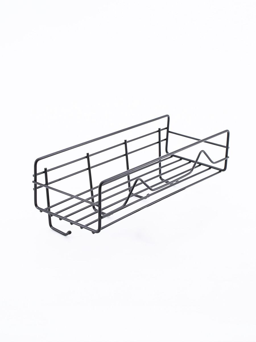 ORGANIZADOR DUCHA CON GANCHOS - NEGRO 