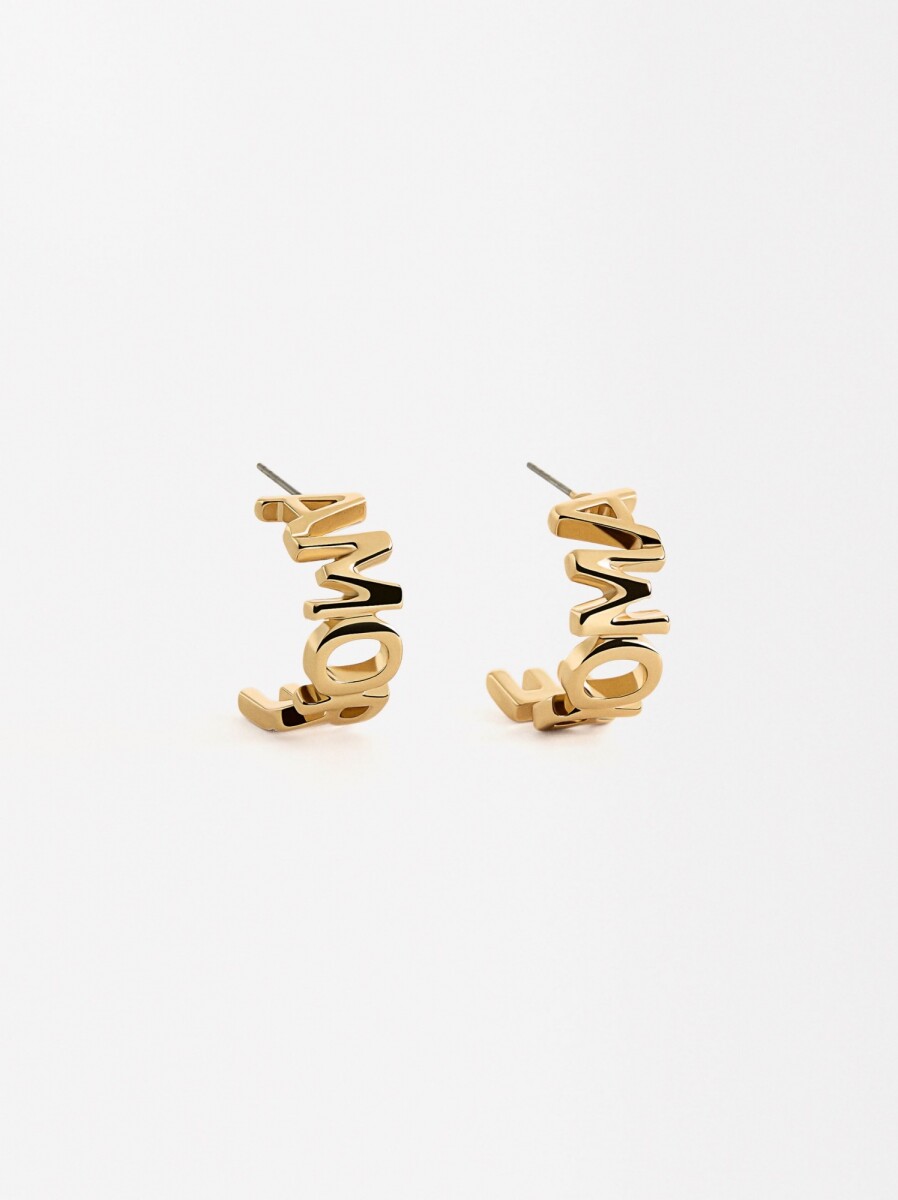 Aros Abiertos Amore - dorado 