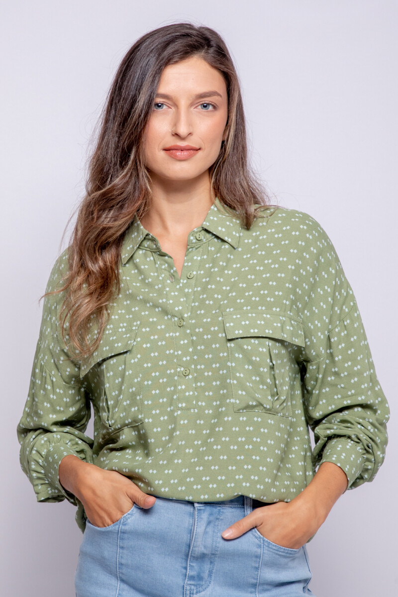 BLUSA GANDA Verde Hierba