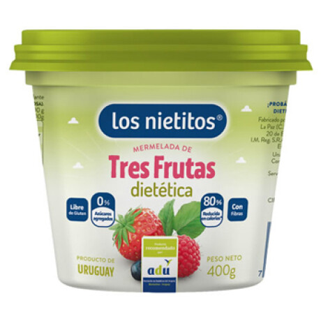 MERMELADA LOS NIETITOS 0% 400G 3 FRUTAS MERMELADA LOS NIETITOS 0% 400G 3 FRUTAS