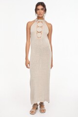 Vestido Espiral Vison Lurex