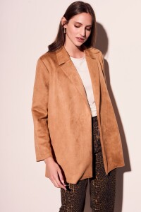 Blazer Gamuza Cuero Vegano Whisky