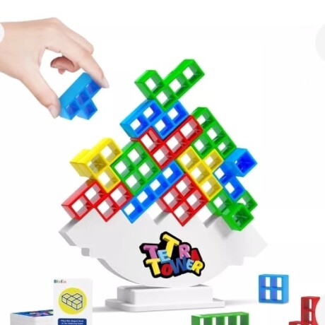 Juego Didáctico Torre Tetris Equilibrio 16 Piezas 001