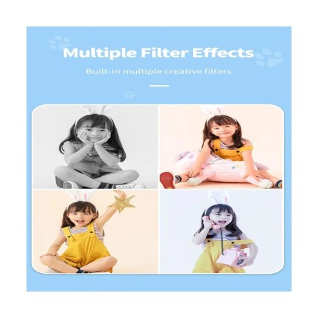 Cámara infantil digital Conejo azul