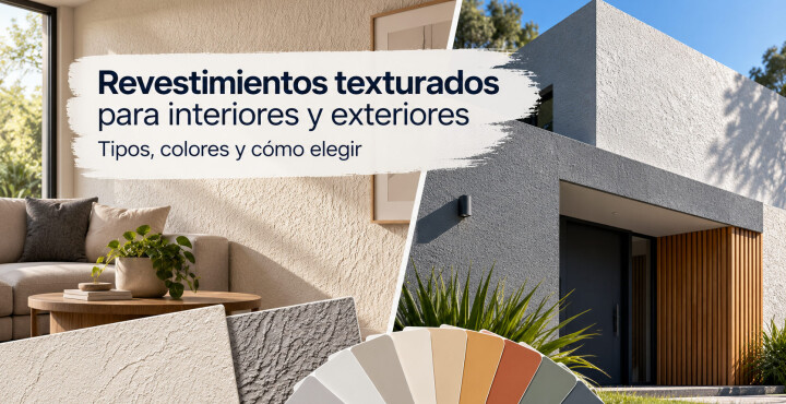 Revestimientos texturados para interiores y exteriores: tipos, colores y cómo elegir