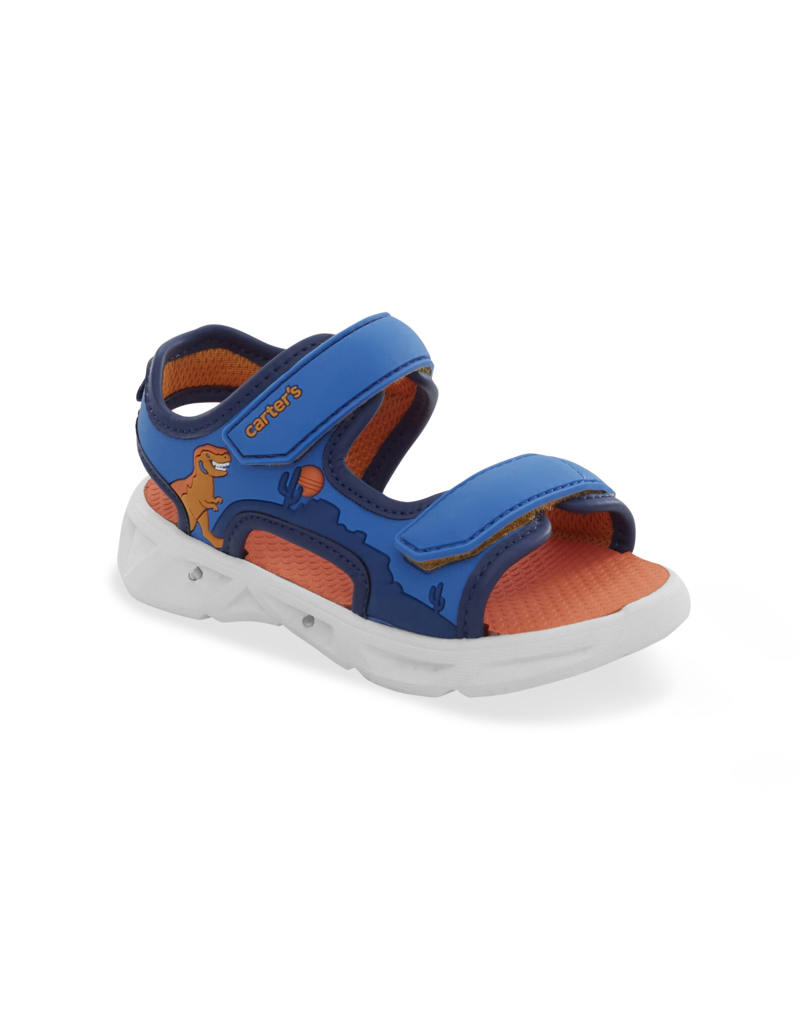 Sandalias futura con luces y velcro, diseño dino Sandalias futura con luces y velcro, diseño dino