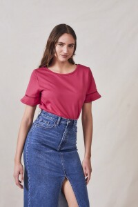 Remera Algodón Magenta