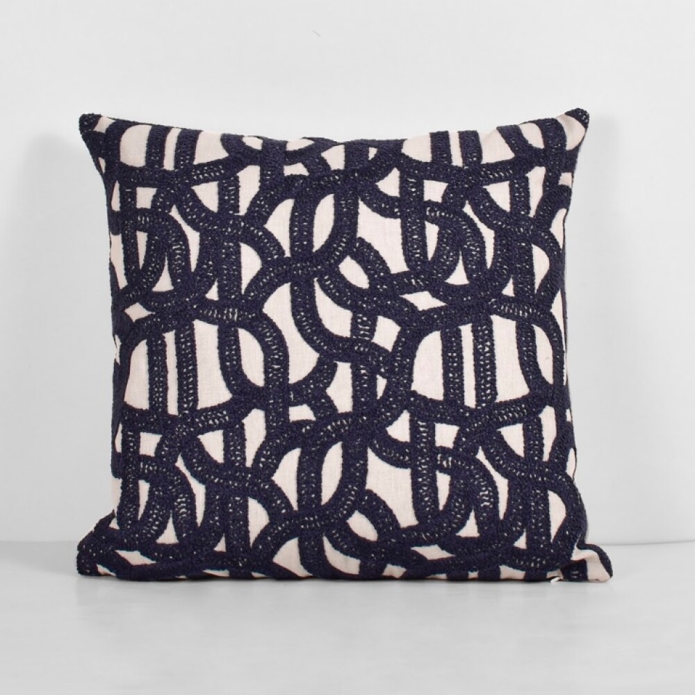 Almohadon Deco Tropea 50x50 Beige - Azul